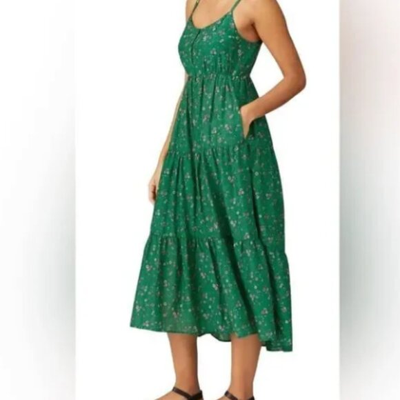 XÍRENA Green Sophie Dress Size Medium - Picture 2 of 8